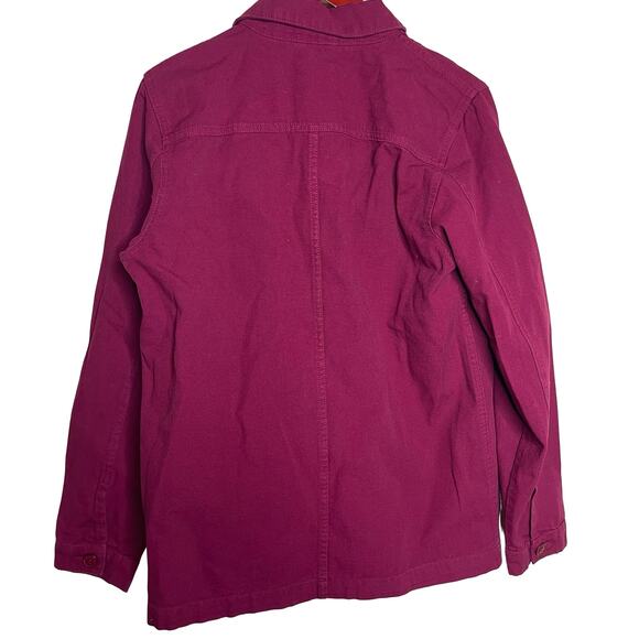 New Lafaurie DELAUNAY LIGHTWEIGHT CANVAS PAINTER'S JACKET in Purple sz M - Picture 5 of 9